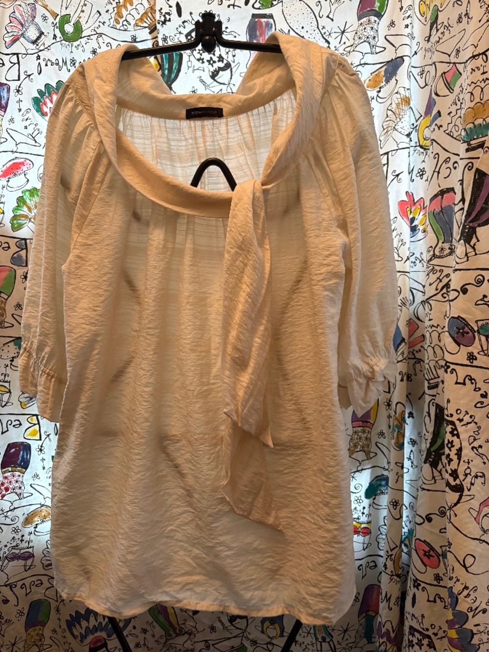 BCBG oversized rayon blend tunic